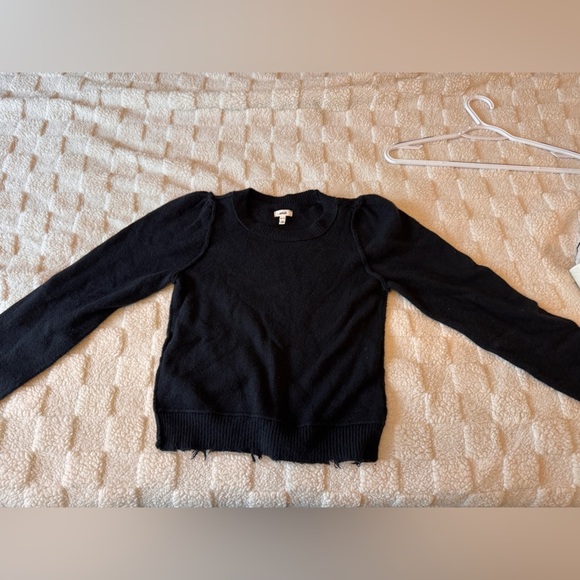 Aerie Black Crewneck Sweater with Classic Knit - Picture 2 of 3